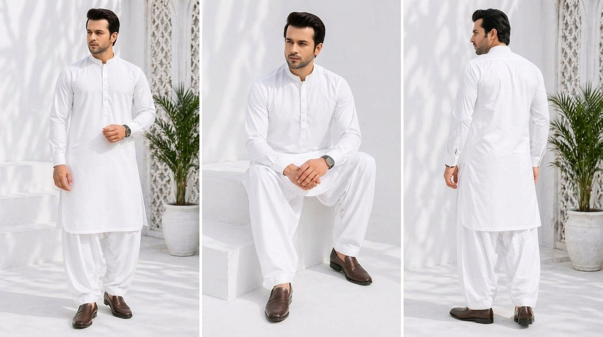 Chancellor Kalaf Cotton Latha, Gold Leaf Silver Finish. Special Edition