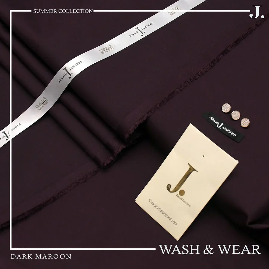 J. BY JUNAID JAMSHED MEN'S MAROON M-58