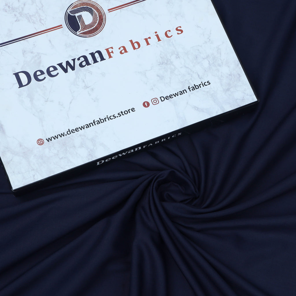 Navy Blue - Blended Wash&Wear
